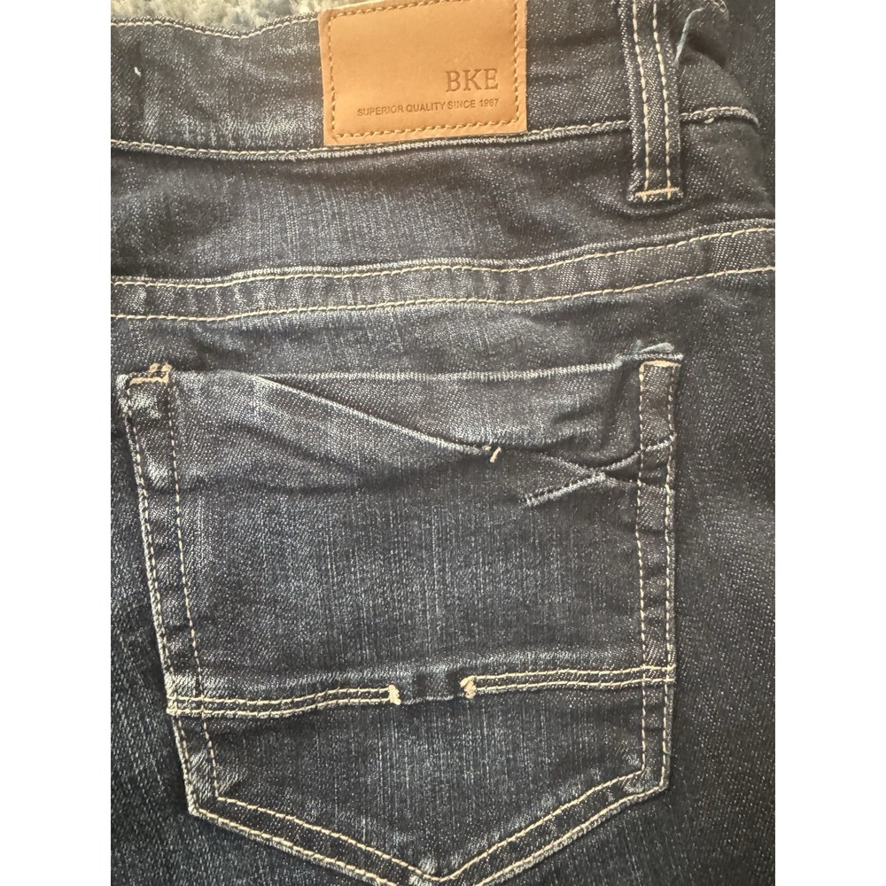 BKE Payton Universal Fit Stretch Blue Jeans Straight Womens Mid Rise 29x32 - Picture 4 of 7